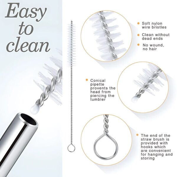 Stainless Steel Drinking Straws - Image 2