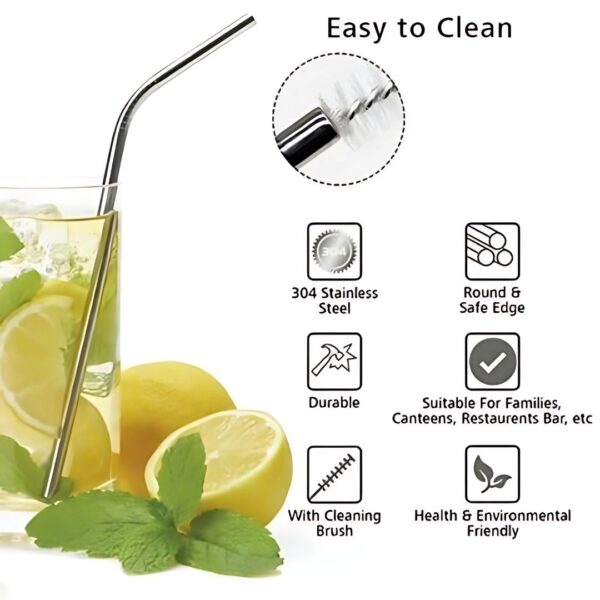 Stainless Steel Drinking Straws - Image 3