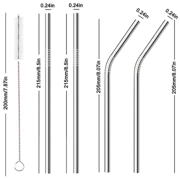Stainless Steel Drinking Straws - Image 4