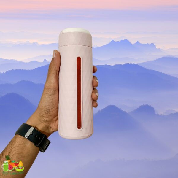 Glass Bottle With Silicone Cover - PINK (450ML)